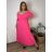Šaty dlouhé elegantní letní krátký rukáv dámské nadrozměr ASTRA (42/44/46 ONE SIZE) ITALSKÁ MÓDA IM425422