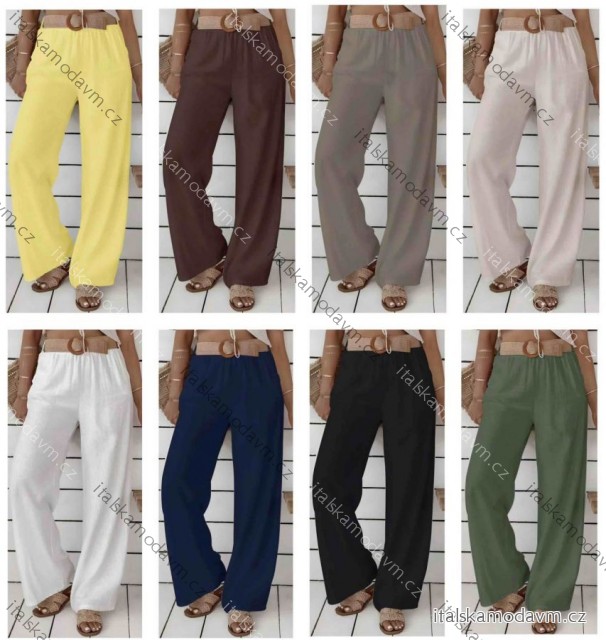 Nohavice dlhé letné dámske (S/M/L ONE SIZE) TALIANSKA MÓDA IMWB251551
