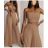 Súprava elegantný top na ramienka a nohavice dlhé dámske (XS/S/M ONE SIZE) TALIANSKA MÓDA IMWB251567