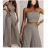 Súprava elegantný top na ramienka a nohavice dlhé dámske (XS/S/M ONE SIZE) TALIANSKA MÓDA IMWB251567