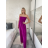 Overal dlouhý elegantní žabičkovaný carmen bez rukávu dámský (S/M/L ONE SIZE) ITALSKÁ MÓDA IM425322