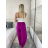 Nohavice letné zavinovací dlhé oversize dámske GINIE (S/M/L ONE SIZE) TALIANSKA MÓDA IMD24250