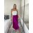 Nohavice letné zavinovací dlhé oversize dámske GINIE (S/M/L ONE SIZE) TALIANSKA MÓDA IMD24250/DU -   růžová fuchsiová -   S/M/L