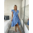 Šaty letní mušelín krátký rukáv dámské RITA (S/M/L ONE SIZE) ITALSKÁ MÓDA IMWB25886/DUR S/M/L červená
