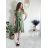 Šaty letní mušelín krátký rukáv dámské RITA (S/M/L ONE SIZE) ITALSKÁ MÓDA IMWB25886/DUR S/M/L červená