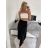 Kalhoty dlouhé aladinky letní dámské (S/M/L ONE SIZE) ITALSKÁ MÓDA IMD24029/DUR smetanová béžová S/M/L
