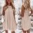 Šaty letní skládané bez rukávu dámské (S/M ONE SIZE) ITALSKÁ MÓDA IMD24058/DR bílá S/M/L