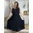 Šaty dlouhé košilové bez rukávu dámské (S/M/L ONE SIZE) ITALSKá MóDA IMC250001/DU -   čierna
 -   S/M/L