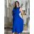 Šaty dlouhé košilové bez rukávu dámské (S/M/L ONE SIZE) ITALSKá MóDA IMC250001/DU -   čierna
 -   S/M/L