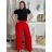 Nohavice dlhé oversize dámske (S/M/L ONE SIZE) TALIANSKA MODA IM32419112/DUR fuchsiová M/L