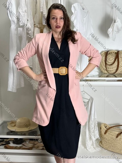 Sako predĺžené s podšívkou dlhý rukáv dámske (M/L/XL ONE SIZE) TALIANSKA MóDA IMC23213