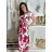 Šaty dlhé letné krátky rukáv dámske (S/M/L ONE SIZE) TALIANSKA MÓDA IMD250001