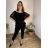 Tunika elegantná čipková krátky rukáv dámska nadrozmer (46/48/50 ONE SIZE) TALIANSKA MÓDA IMSM250001