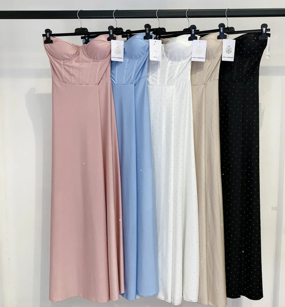 Šaty dlhé elegantné trblietavé carmen cez prsia dámske (S/M/L ONE SIZE) TALIANSKA MÓDA IMPMD253928k