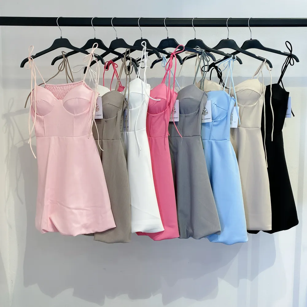 Šaty krátke letné na ramienka dámske (S/M/L ONE SIZE) TALIANSKA MÓDA IMPMD2540849
