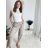 Kalhoty s knoflíkem dámské (S/M/L ONE SIZE) ITALSKÁ MÓDA IM425100/DU -   Černá -   S/M/L