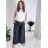Nohavice elegantné dlhé s opaskom dámska TERNI  (S/M/L ONE SIZE) TALIANSKA MÓDA IMC25248/DU S/M/L béžová