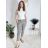 Nohavice strecové mačkáče dlhé dámske (S/M/L ONE SIZE) TALIANSKA MÓDA IMPLI248115B/DR béžová S/M/L