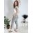 Nohavice strecové mačkáče dlhé dámske (S/M/L ONE SIZE) TALIANSKA MÓDA IMPLI248115B/DR béžová S/M/L