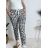 Nohavice strecové mačkáče dlhé dámske (S/M/L ONE SIZE) TALIANSKA MÓDA IMPLI248115B/DR béžová S/M/L