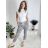 Nohavice strecové mačkáče dlhé dámske (S/M/L ONE SIZE) TALIANSKA MÓDA IMPLI248115B/DR béžová S/M/L