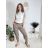 Nohavice elegantné s opaskom dámske nadrozmer (M/L/XL ONE SIZE) TALIANSKA MÓDA IMD25011