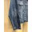 Bunda riflová jeans dámská nadrozměr (2XL-6XL) MOON GIRL SUN24GYD1892/DUR 6XL modrá