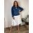 Bunda riflová jeans dámska nadrozmer (2XL-6XL) MOON GIRL SUN24GYD1892/DUR 5XL modrá