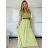 Šaty dlhé letné krátky rukáv dámske (S/M/L ONE SIZE) TALIANSKA MÓDA IM425MARIA-M/DU