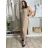 Šaty dlhé elegantné letné bez rukávov dámske nadrozměr BLANCA (52/54/56 ONE SIZE) TALIANSKA MÓDA IMC25293/DU zelená khaki 52/54/56
