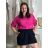 Košeľa mušelín dlhý rukáv oversize dámska nadrozmer HANNAH (S/M/L ONE SIZE) TALIANSKA MÓDA IMD25138/DU S/M/L čierna