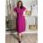Šaty dlhé letné krátky rukáv dámske (S/M/L/XL ONE SIZE) TALIANSKA MODA IMD24042