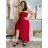 Šaty dlouhé letní carmen přes prsa dámské ORISEA (S/M/L ONE SIZE) ITALSKÁ MÓDA IM425405/DUR S/M/L červená