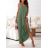 Šaty dlhé letné na ramienka dámske Rebeca (S/M ONE SIZE) TALIANSKA MÓDA IMD23472/DUR - Čierna - S/M
