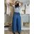 Nohavice dlhé letné oversize dámske ANDY (M/L/XL ONE SIZE) TALIANSKA MÓDA IMWGS251152/DUR M/L/XL svetlo modrá