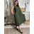 Šaty dlhé letné oversize na ramienka dámske HELA (S/M/L ONE SIZE) TALIANSKA MÓDA IM4251114/DUR S/M/L zelená khaki
