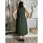 Šaty dlhé letné oversize na ramienka dámske HELA (S/M/L ONE SIZE) TALIANSKA MÓDA IM4251114/DUR S/M/L zelená khaki