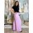 Kalhoty dlouhé oversize dámské GIRA (S/M/L ONE SIZE) ITALSKÁ MÓDA IMWHP25402/DUR S/M/L růžová