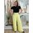 Nohavice dlhé oversize dámske GIRA (S/M/L ONE SIZE) TALIANSKA MÓDA IMWHP25402/DUR S/M/L žlutá