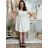 Šaty krátké volnočasové letní krátký rukáv dámské SARA (S/M/L ONE SIZE) ITALSKÁ MÓDA IMSM25046/DU S/M/L zelená khaki