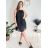 Šaty letní skládané bez rukávu dámské (S/M ONE SIZE) ITALSKÁ MÓDA IMD24058/DR bílá S/M/L