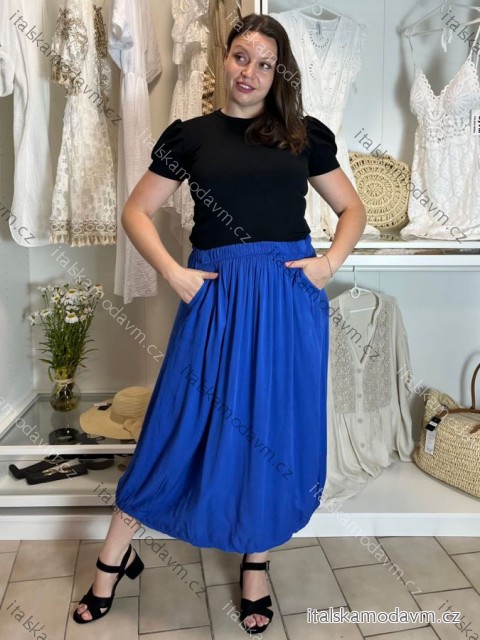 Sukňa dlhá s vreckami dámska MILAGO (M/L/XL ONE SIZE) TALIANSKA MÓDA IM425244/DUR