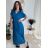 Šaty dlhé letné skládané krátky rukáv dámske ZUZA (S/M/L ONE SIZE) TALIANSKA MÓDA 	 IMD251761/DUR S/M/L červená