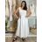 Šaty dlhé na ramienka dámske AMANDA (S/M/L ONE SIZE) TALIANSKA MÓDA IMWGS25274/DU S/M/L svetlo modrá