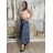 Sukňa dlhá s opaskom dámska LAURA (S/M/l ONE SIZE) TALIANSKA MÓDA IMWBL251612/DUR S/M/L zelená