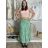 Sukňa dlhá s opaskom dámska LAURA (S/M/l ONE SIZE) TALIANSKA MÓDA IMWBL251612/DUR S/M/L zelená