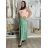 Sukňa dlhá s opaskom dámska LAURA (S/M/l ONE SIZE) TALIANSKA MÓDA IMWBL251612/DUR S/M/L zelená