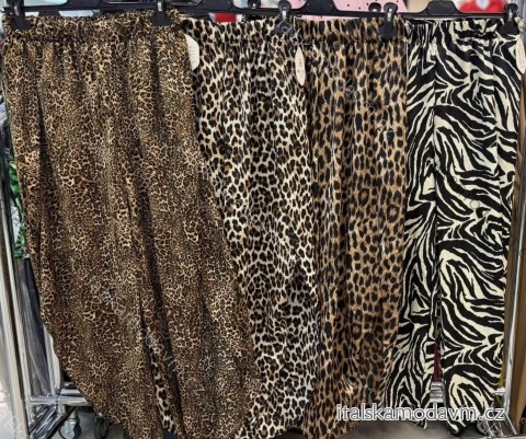 Nohavice dlhé letné háremky satén dámske (S/M/L ONE SIZE) TALIANSKA MÓDA IMM25M9535