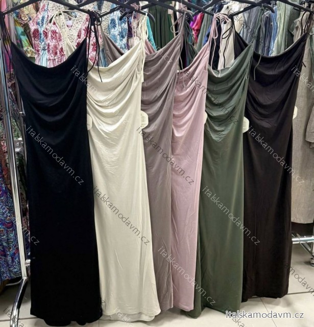 Šaty letní na ramínka dámské (XS/S/M ONE SIZE) ITALSKÁ MÓDA IMM25M10159
