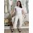Nohavice dlhé aladinky letné dámske (S/M/L ONE SIZE) TALIANSKA MÓDA IMD24029/DUR zelená khaki S/M/L